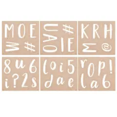 Krafty Pop Designer Letters, 212 Pieces