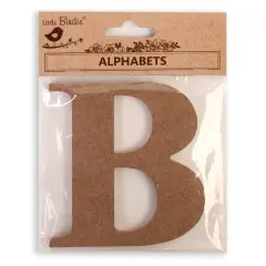 Little Birdie MDF Alphabets Upper Case 4" 1/Pkg-B