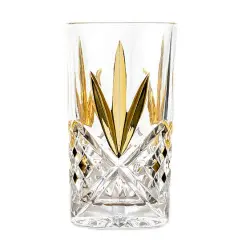 Crystal Cups Gold Design Set of 6