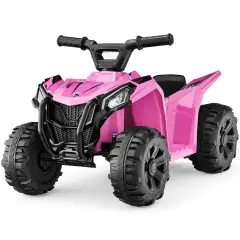 Best Choice Products 6V Kids Ride-On 4-Wheeler Quad ATV Car w/ 1.8mph Max Speed, Treaded Tires Pink