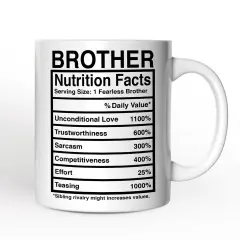 Brother Nutrition FactsMug, Birthday Gift