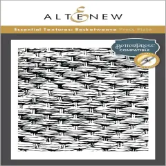 Essential Textures: Basketweave Press Plate Set
