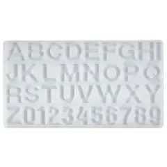 Jewelry Made By Me Alphabet Silicone Mold - Large