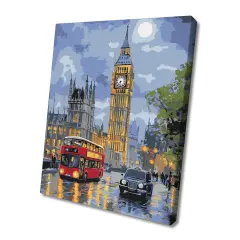 Painting by Numbers kit London at night KHO3662