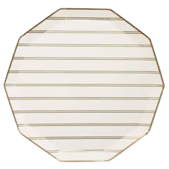 GOLD SIGNATURE LARGE STRIPE PLATES