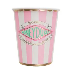 HARRY POTTER X BONJOUR F&Ecirc;TE HONEYDUKES PINK STRIPE CUPS