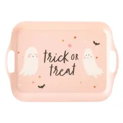 TRICK OR TREAT PINK REUSABLE TRAY