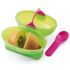 Hutzler Snack Attack Kiwi To-Go Lunch Container - Includes Container, Slicer & Spoon Default Title
