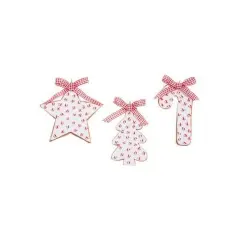 4.5" Peppermint Sprinkles Cookie Ornament