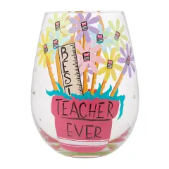 Enesco Lolita Best Teacher Stemless Wine Glass