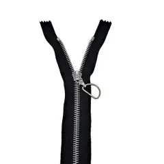 Black Riri Jacket Zipper Open Bottom, Separating 6MM 15 inches for Jackets, Coats, Outerwear, Sportswear, Leatherwork and More