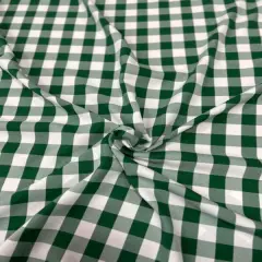 1 Yard Buffalo Check Poly Poplin Fabric 60&rdquo; Wide for Table Runners Curtains & Decor Hunter