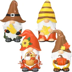 4 Pcs Fall Gnomes D&eacute;co Tabletop Decorations - Harvest Style