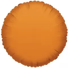 Orange Round Mylar Balloon 18"