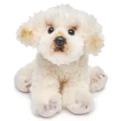Bearington White Dog Stuffed Animal 6.5 In - Puppy Stuffed Animals - Plush Dog Toys For Kids Poodle Labradoodle Plushies That Look Real, For Ages 3-14