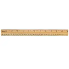 School Wood Ruler, 12"