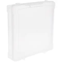 Pioneer Plastics MSB01C Clear Scrapbook Storage Supplies Container, 13.75" W x 13" D x 2.875" H