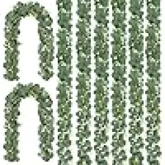 Artificial Eucalyptus Flowers Leaves Table Greenery Garland Wreath Vines