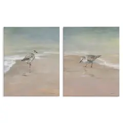 Stupell Industries Shorebirds on the Sand 2pc Canvas Set By Danhui Nai