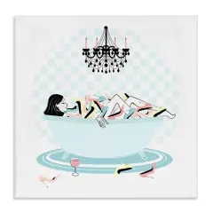 Stupell Industries Shoe Lover Bath Time Canvas By Martina Pavlova