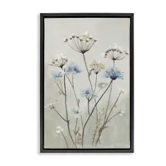 Stupell Industries Neutral & Blue Dandelions Floating Frame By PATRICIA PINTO