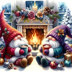 Christmas Gnome Diamond Painting Kits for Adults (14X14Inch)