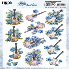 Find It Trading Berries Beauties 3D Push Out Sheet-Music, Blue Meadow