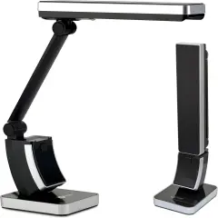 13W Slimline Desk Lamp - Home, Office, Bedroom, or Reading (Black)