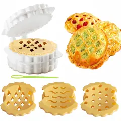 Dough Presser Pocket Pie Molds, Party Potluck Hand Pie Molds, Hand Pie Molds, Apple, Pumpkin And Acorn Shapes 3-Piece (Orbicular)