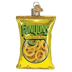 Old World Christmas 3.5 Inch Funyuns Christmas Tree Ornament , Flavored Ring Yellow