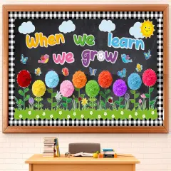 Summer Themed Flowers Bulletin Board Set