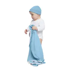 Rabbit Skins&reg; Infant Premium Jersey Blanket Light Blue