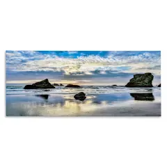Stupell Industries Rocks Protruding on Beach Canvas Wall Art Design by Danita Delimont