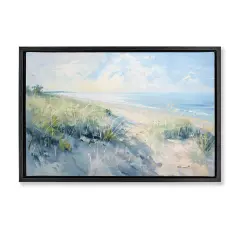 Stupell Industries Sunny Day At The Coast Floater Framed Canvas Wall Art Design by Gina Kelly