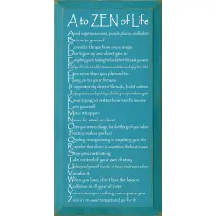 9 x 18 Inch Knotty Pine Wood Sign Rustic Distressed Wall Decor with Beveled Edges and Hanger Turquoise-White