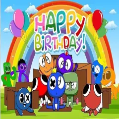 Friends and Rainbows Edible Icing Sheets-fits 1/4 sheet cake or larger