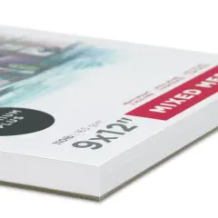 artPOP! Mixed Media Pads, 2-Pack, 9" x 12", 60 Sheets Each, 110 lb (165 gsm), Acid Free, For Wet and Dry Media, Double Wirebound Sketchpad for Graphite, Colored Pencil, Watercolors, Markers, Pastels