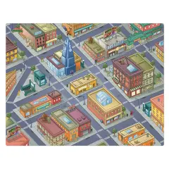 Imaginmat: Jumbo -TMNT - Floor Playmat & 2 Toy Cars, 47 x 61", 2 Character Vehicles, Durable EVA Foam Mat, Portable Design, Licensed, Kids Ages 3+