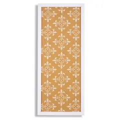 Juvale Cork Bulletin Board - 10 x 24 inch with White Frame, Decorative Rectangle Hanging Pin Board for Office, Bedroom, Home Decor, Message Brown
