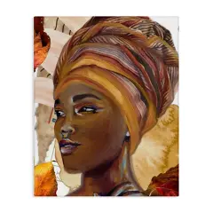 Stupell Industries Natural Tone Woman Portrait Canvas Wall Art Design by Jesse Keith