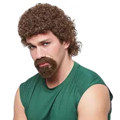 Kenny Men's Costume Wig with Beard - Brown