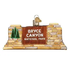 Old World Christmas 2.25 In Bryce Canyon National Park Christmas Tree Ornament , Utah Amphitheaters Gold