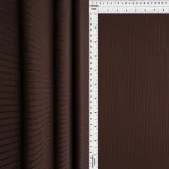 1 Yard 4x2 Yummy Rib Knit Fabric 170 GSM, 58/60&Prime; Wide Polyester Spandex Blend BROWN