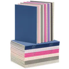 24 Pack Mini Paper Notebooks for Kids, Bulk Pocket Notepads with 48 Lined Pages for Journaling, Writing, Composition, School Supplies (6 Colors, 3.5 x 5 in) Multicolor