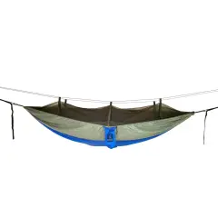Hidden Wild Hidden Wild Travel Hammock with Bug Net - 9.75' - Blue