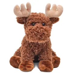 Bearington Morton The Moose Stuffed Animal, 10.5 Inch Plush Moose, For Ages 1-14 Brown