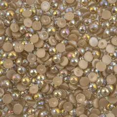 Crystal Lane DIY SS20(5mm) Plastic Pearl Flatback Rhinestones, 575pcs Brown AB