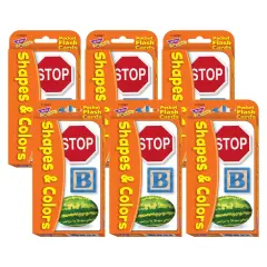 Shapes & Colors Pocket Flash Cards, 6 Packs