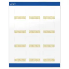 Avery Printable Square Labels with Sure Feed Technology, Pre-Printed Gold Lace Trim Pattern, Glossy White, 2" x 2", Laser & Inkjet Compatible, 120 Total, Great for Branding, Marketing, and Events