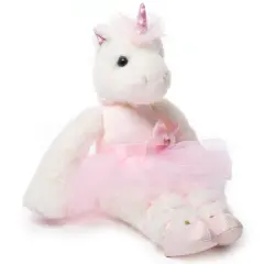 Bearington Dreamer Ballerina 14 Inch Ballerina Doll - Unicorn Stuffed Animals for Girls - Dance Recital Gifts for Girls, For Ages 3-14 White